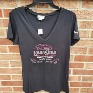 Disney Parks Tee Shirt Women's Size Large Low and Slow Car Club Car Club - Picture 1 of 9