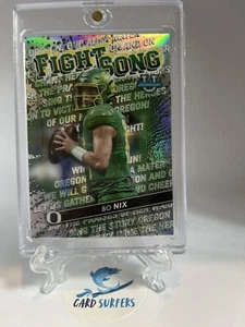 2022 Bowmans Best University Bo Nix Fight Song Refractor #FS14 - Picture 1 of 2