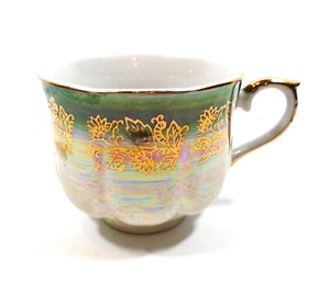 Vintage Lusterware Tea Cup Small Japan Lettering On Bottom Tea Time Home Decor - Picture 1 of 7