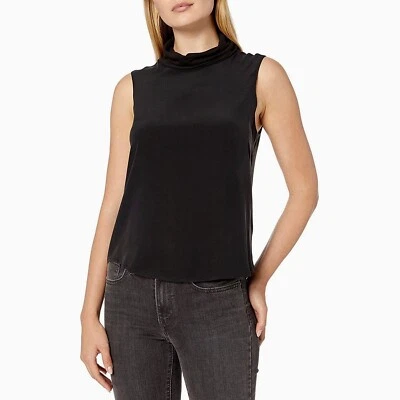 Splendid Women's Sleeveless Silk Mock Neck Top XL- NWT Foto 1 de 4