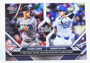 Aaron Judge Shohei Ohtani 2024 MLB Topps NOW Card 863 MLB World Series 50-HR - Bild 1 von 2