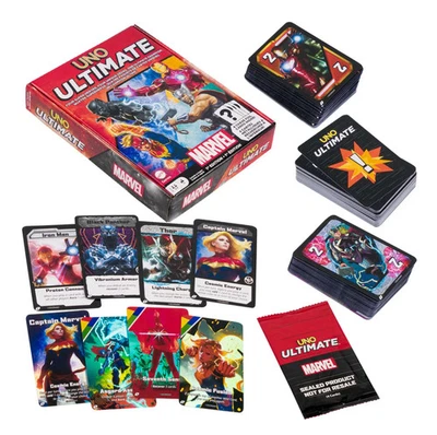 UNO Ultimate Marvel Card Game with 4 Foil Cards, Character-Themed BRAND NEW - Image 1 of 4