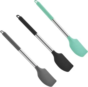 3-Pack Large Non Stick Rubber Spatula Heat Resistant 600°F - Picture 1 of 4