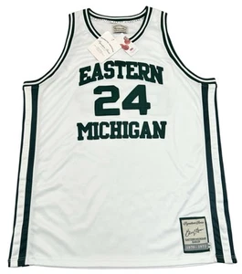 Headmaster Campuswear Eastern Michigan Jersey Mens 56 George Gervin #24 Iceman - Picture 1 of 11