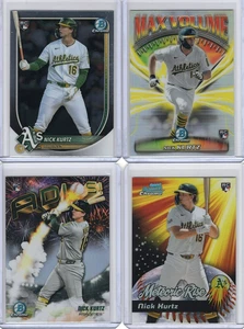 NICK KURTZ 2025 BOWMAN CHROME RC BASE AND INSERTS SIX CARDS TOTAL SEE SCANS - Picture 1 of 4