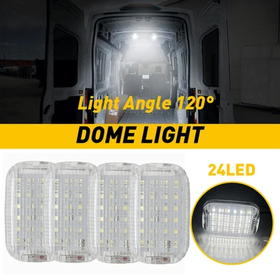 Conjunto de luz cúpula interna 4X para 22-24 Ford E-Transit 14-23 Transit Connect A - Imagem 1 de 4