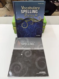 Abeka Vocabulary, Spelling, Poetry IV - Teacher Key & Quiz Key - Picture 1 of 5