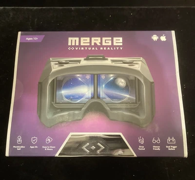 Óculos de realidade virtual Merge AR/VR fone de ouvido modelo Apple/Android VRG-01MG NOVO - Imagem 1 de 2
