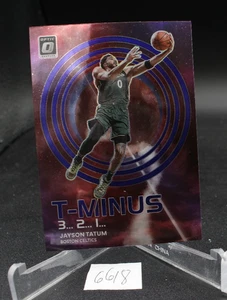 2022-23 Panini Donruss Optic - T-Minus 3, 2, 1 Jayson Tatum #4 Viola Prizm - Foto 1 di 2