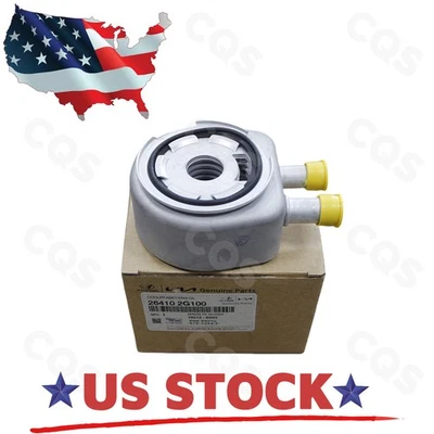 Engine Oil Cooler For Hyundai Santa Fe Tucson Kia Optima 2.0L 2.4L 264102G100 Foto 1 de 4