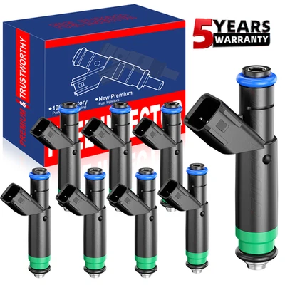 Nuevo juego de actualización de 8 inyectores de combustible para Dodge Dakota 2001-2007 4,7 L Foto 1 de 4