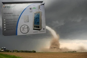 Oregon Scientific kabellose Vollwetterstation Kit WMR80/WMR80A offene Box - Bild 1 von 8