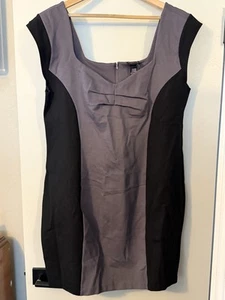 Torrid grau schwarz Colorblock Kontur Ponte Kleid Übergröße 22 Stretch Rückenschlitz - Bild 1 von 10