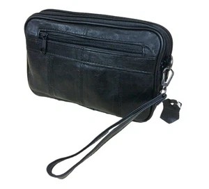 Herrn Handtasche Geldbörse Handytasche Mehrzwecktasche Rinder Leder 20x13 G228 - Bild 1 von 2