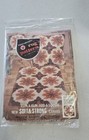 Vintage Red Heart Rug/Pillow Pattern Canvas Fantasia 6607-05 Sealed Mod Flower