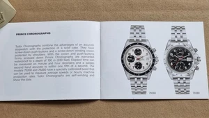 Tudor BOOKLET 2000 ENGLISCH 79260 79280 PRINCE DATE TIGER CHRONO GUT - Bild 1 von 13