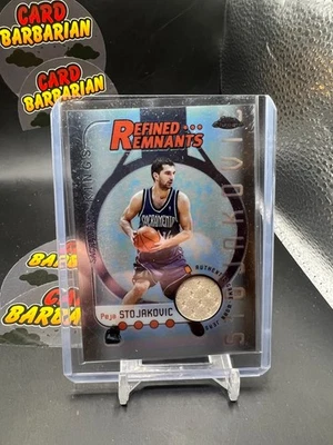 2005 Topps Chrome Peja Stojakovic Game worn Patch Kings - Image 1 of 2