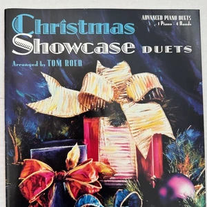 Christmas Showcase Duets Advanced Piano Music Book Sheet Holiday 1 Piano 4 Hands - Picture 1 of 11