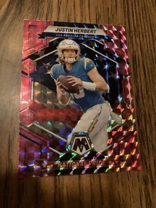 2023 Mosaic "National Pride-Pink Camo Prizm" Justin Herbert NM LA Chargers