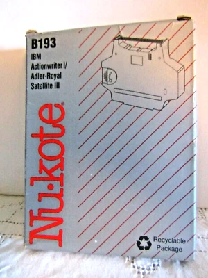 Cinta para máquina de escribir Nu-Kote B193 IBM Actionwriter Adler Royal Sat III Foto 1 de 4