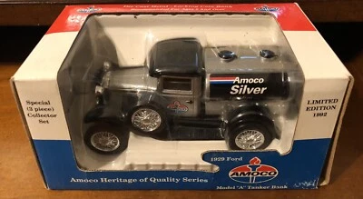 Amoco 1929 Ford Model A Die-Cast Metal Tanker Coin Bank 1:25 Scale NEW Boxed - Image 1 of 4