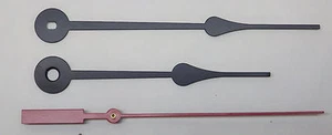Spade Style Uhrzeiger Set Quarz Batterie Uhr 11" bis 12" DIal NEU Red Sweep - Bild 1 von 1