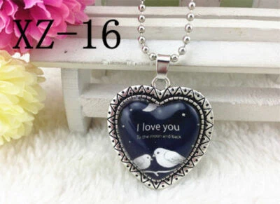 NEW“I LOVE YOU TO THE MOON AND BACK” Photo Alloy Necklace & Pendant gift box   - Image 1 of 3