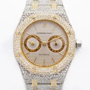 Audemars Piguet Royal Oak no.164 38mm T/T 18k Custom Diamond band/bezel w.Box - Picture 1 of 10