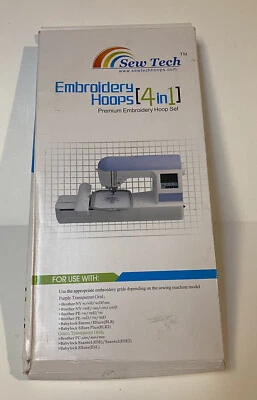 Sewtech Premium Embroidery Hoops For Brother PE700 PE750 NV90 4 In 1 - Image 1 of 4