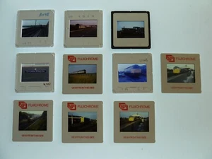 Vintage Train Locomotive slides Bundle - 35mm lot of 10 T-1 - Picture 1 of 11