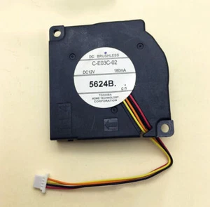1pcs For TOSHIBA projector Fan C-E03C-02 4PIN 180MA DC12V free shipping - Afbeelding 1 van 1
