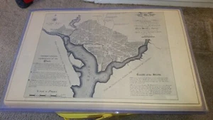 Colonial Map of Maryland Streets Breadth of the Streets Reproduction - Picture 1 of 9