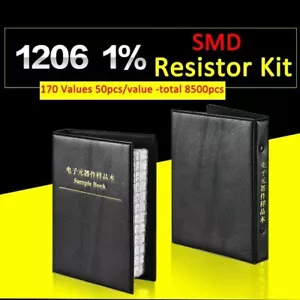 8500 pz 1206 SMD&SMT Campioni resistenza 1% kit assortito libro componente 170 valori - Foto 1 di 4