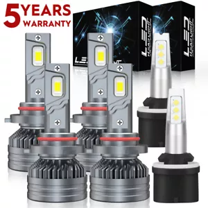 Para Chevy Suburban Tahoe 2000-2006 Faro LED Alto Lo Beam + Kit de luces antiniebla M9QC - Imagen 1 de 17