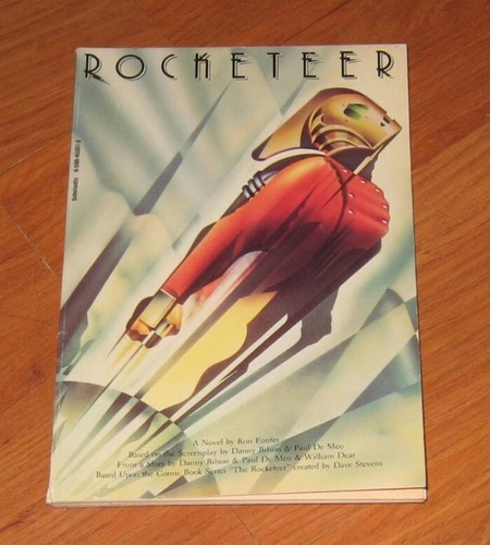 1991 Rocketeer pb BOOK novel Ron Fontes photo insert Alan Arkin | eBay