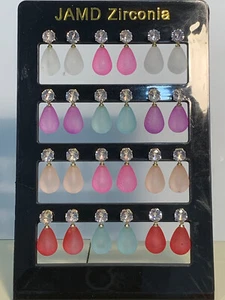 Zirconia Fashion Jewelry Stud Earring Gift Set - Bild 1 von 8