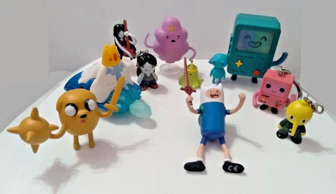 Lot 11 Adventure Time Figures Cell Charms Finn Jake BMO Marceline LSP Jazwares Cover