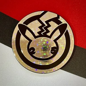 Pokemon 2021 25th Anniversary Celebrations: Pikachu SILVER HOLO Coin - Picture 1 of 1