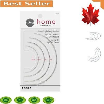 Versátil paquete de 4 agujas de tapicería curvas - Solución de costura duradera Foto 1 de 4