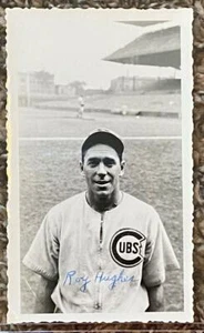 1940'S SIGNED SNAPSHOT PHOTO CHICAGO CUBS RAY HUGHES ORIGINAL TAKE A LOOK - Picture 1 of 1