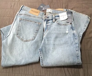 Lot of 2 Abercrombie Kids Straight Jeans Size 13/14 Short Boys/Girls/Unisex-NWT - Picture 1 of 13