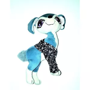 Bratz Petz Dog 10" Blue Plush Big Eyes Soft Toy Stuffed Bendable Legs Poseable - Picture 1 of 3