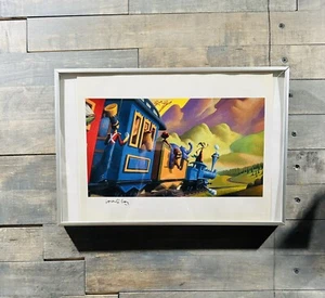 The little engine that could art  work autographed by Loren Long - Picture 1 of 2