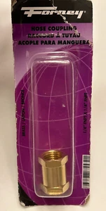FORNEY ~ Acoplamiento de manguera ~ Latón ~ 1/4" FNPT x 1/4" FNPT ~ NUEVO - Imagen 1 de 1