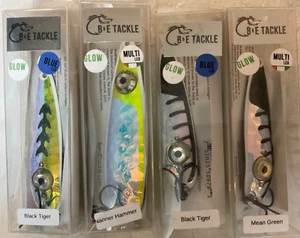 Lote de 4 Aparejos B&E Cuchara de Pesca Iluminada LED Brillo Ojo Intermitente Parpadeante EE. UU. 3H - Imagen 1 de 12