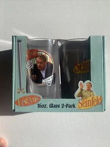 Seinfeld FESTUS Set di 2 occhiali pinta. Nuovissimo di zecca. 16 oz. Nuovo (rr1) - Foto 1 di 9