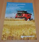 Versatile Combine Acros 550 585 Plus Agricultural Machinery Brochure Prospekt
