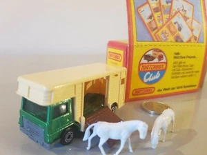 Diecast 1970's Matchbox Club HORSE TRANSPORT FORD TRUCK mint in showcase or. box - Foto 1 di 5