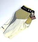 Men’s Under Armour White / Yellow Padded HeatGear Compression Girdle Sz Small