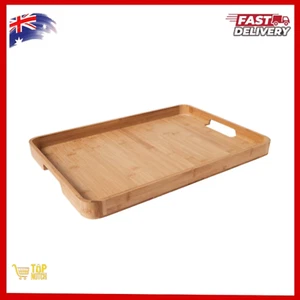 Wooden Serving Tray With Handles Wood Serving Tea Breakfast Wood Kitchen Platter - Picture 1 of 5